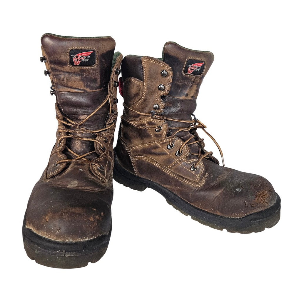 Red Wing Work Boots Men 11.5 E2 Brown King Toe Waterproof Insulated 2244 *